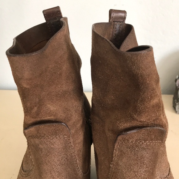 Rag & Bone slouchy boho suede distressed western - Picture 5 of 8